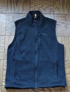 Orvis Vest Mens M Medium Black Sweater Fleece Full Zip Montana - Picture 1 of 7