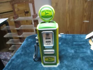 John Deere 1950 & 1937 Style Mini Gas Pumps Die Cast Metal Gearbox Toys 8" - Picture 1 of 12