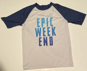 Youth Large Short Sleeve Epic Week End Swim Shirt-AMAZING QUALITY - Picture 1 of 3