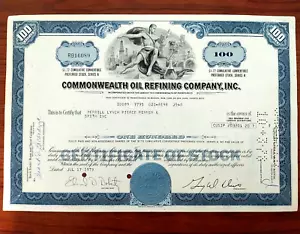 Bono Acciones CORCO OIL Stock Share PEÑUELAS Porto Rico Vale Ficha Token SciBlu - Foto 1 di 7