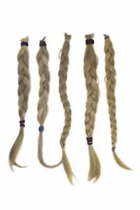 Europäisches Echthaar Schnitthaare/Rohhaare lichtblond mind.100 Gr 35-40cm - Bild 1 von 1