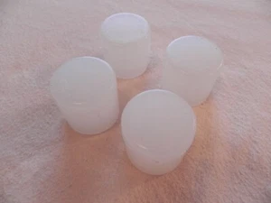 Chemtrol NIBCO 1/2" SCH-80 Polypropylene White Clear Threaded End Cap (QTY 4)  - Picture 1 of 4