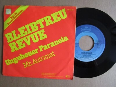 7"  BLEIBTREU REVUE Ungeheuer Paranoia - Mr. Automat GER INTERCORD 1981 nm Promo - Bild 1 von 2