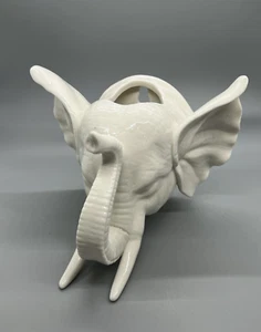 Torre & Tagus Elephant Wall Vase Planter Off White Porcelain Safari Jungle Art - Picture 1 of 18