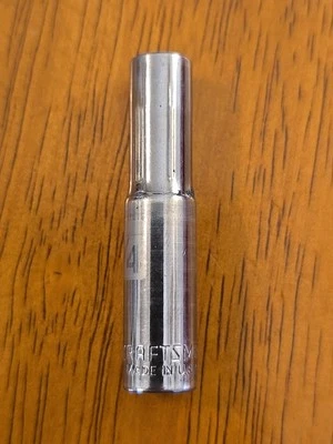 Craftsman 1/4" Deepwell Socket 6 Point Easy Read.              RB - Image 1 of 4