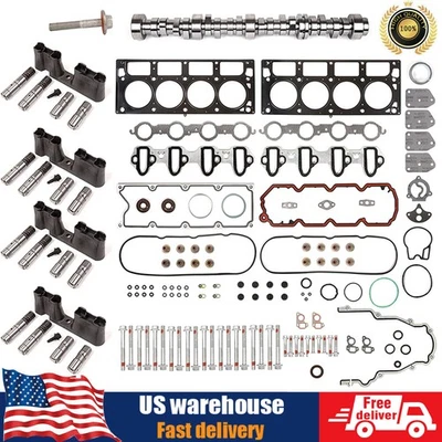 For Chevrolet GMC 5.3L 2007-2014 AFM Lifters Kit Head Gaskets  Bolts Camshaft - Image 1 of 4