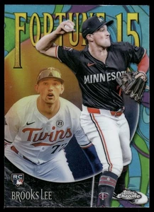 2025 Topps Chrome BROOKS LEE FORTUNE 15 RC #F15-14 MINNESOTA TWINS - Picture 1 of 2