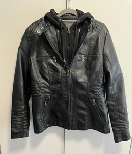 🧥 Kunstlederjacke Damen - Schwarz Gr. M 🧥 - Bild 1 von 4