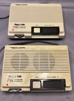 Realistic Plug 'n Talk Wireless Station Intercom Model 43-207c TESTED - Image 1 of 4