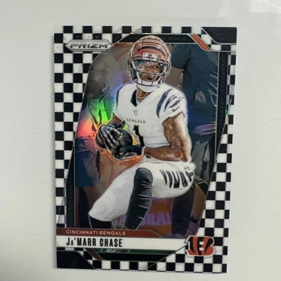 2024 Prizm Jamarr Chase Checkerboard Refractor SSP Bengals - Image 1 of 2