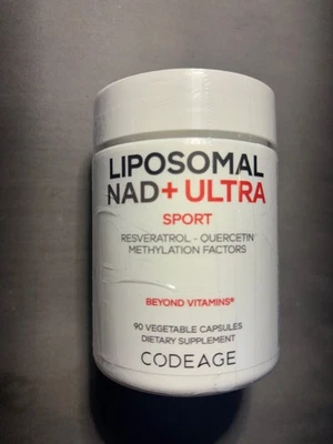 Codeage Liposomal NAD+ Ultra, SPORT Resveratrol, Quercetina, Metilación 90 ct Foto 1 de 3