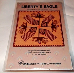 SUNFLOWER PATTERN CO. #0108 ~ PATRIOTIC QUILT  ~ LIBERTY EAGLE  ~ 40" x 40" ^NEW - Picture 1 of 1