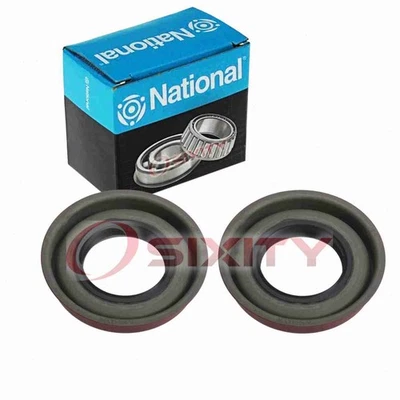 2 pc National Rear Wheel Seals for 1995-2003 Chevrolet S10 2.2L 4.3L L4 V6 de - Image 1 of 4