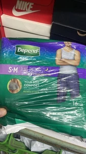 Ropa interior para incontinencia de adultos Depend Night Defense para hombre, durante la noche, S/M, 16ct - Imagen 1 de 4