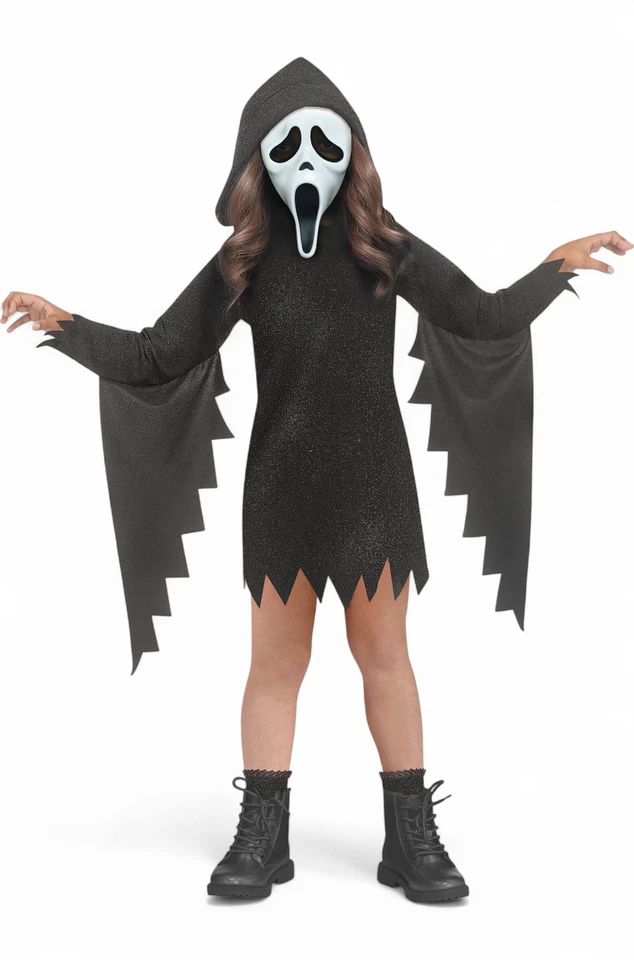 Disfraz de cara de fantasma brillante para niño pequeño Foto 1 de 1