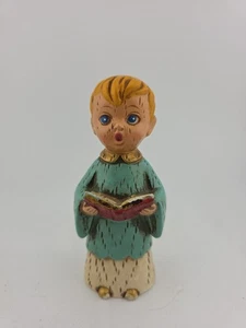 Estatuilla de niño coro de tiza años 60 hecha en Japón - Imagen 1 de 7