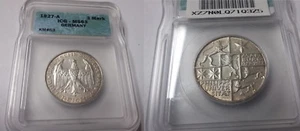 Rare 1927 A Germany Silver 3 marks Marburg- ICG MS 63 - Picture 1 of 1