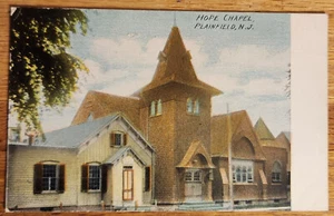Postal Hope Chapel Plainfield Nueva Jersey NJ alrededor de 1910 - Imagen 1 de 1