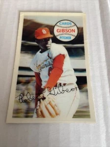 MLB 1969 Kelloggs XOGraph 3-D Baseball Card #17 Bob Gibson, St. Louis Cardinals - Picture 1 of 10