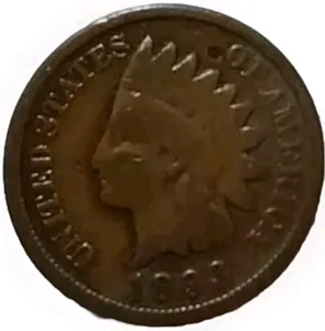 1893 Indian Head Bronze One Cent Coin-Full Date & Rim Nice Planchet Free Post - Picture 1 of 6