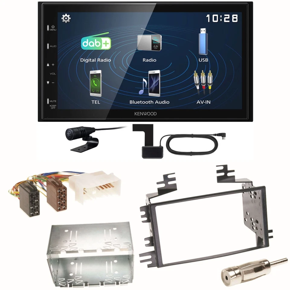 Kenwood DMX129DAB DAB+ Bluetooth USB Einbauset für Kia Sportage JE Rio JB - Bild 1 von 1