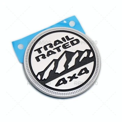 JEEP WRANGLER JL RUBICON Gray Trail Rated Fender Badges NEW MOPAR Foto 1 de 4