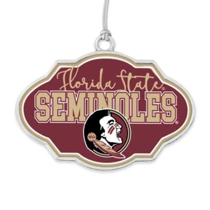 43437 Florida State Seminoles adorno con marco de Navidad - Imagen 1 de 1
