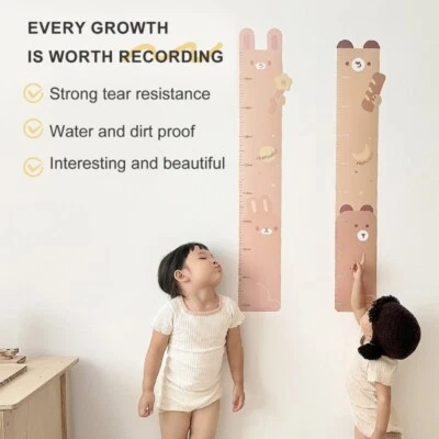 Kids Room Decors Cute Animal Growth Chart for Height Measurement Wall Sticker - Image 1 of 4