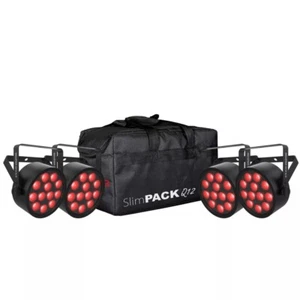 CHAUVET SLIMPACK Q12 ILS DMX RGBA LED Wash Light 4-Pack with Carry Bag & Cables - Picture 1 of 10