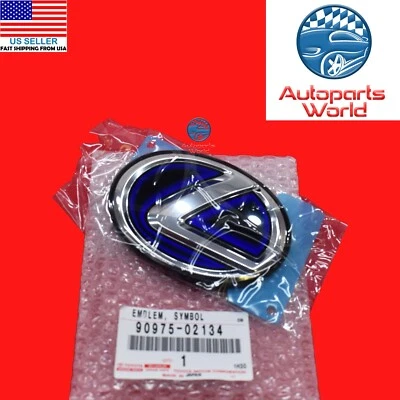 GENUINO FABRICANTE DE EQUIPOS ORIGINALES LEXUS ES300h NX300h LS600hL PUERTA TRASERA/EMBARCADERO EMBLEMA 90975-02134 Foto 1 de 4
