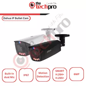 Fotocamera Dahua 6MP doppia luce deterrenza attiva bullet a focale fissa WizSense TIOC - Foto 1 di 8
