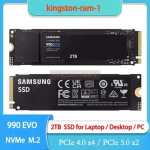 Samsung 990 EVO SSD 2 TB PCIe 4.0 x4 / PCIe 5.0 x2 NVMe M.2 (2280) for Laptop - Picture 1 of 7