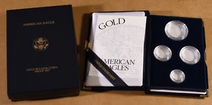 1996 Proof 4-Coin Gold American Eagle Box and COA - No Coins - Picture 1 of 1