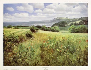 David Dipnall "I See the Sea" coastal landscape Green Fine art print collectible - Picture 1 of 2