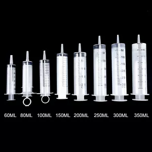 1PC 60-350ML Big Plastic Hydroponics Nutrient Disposable Measuring Syringe Tools - Picture 1 of 20