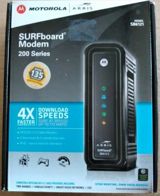 Módem placa surf Motorola Arris serie 200 modelo SB6121 * caja abierta Foto 1 de 4