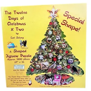 Vintage Christmas The Twelve Days of Christmas Jigsaw Puzzle - Yellow New in Box - Picture 1 of 11