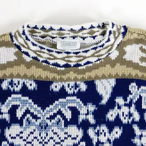 Arielle Vintage Womans Large Geometric Crew Neck Pullover Sweater USA Acrylic - Picture 1 of 12