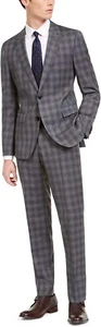 Hugo Boss Men's Modern Fit 2 Piece Set Luxurious Business Suit 100% Wool New - Picture 1 of 7