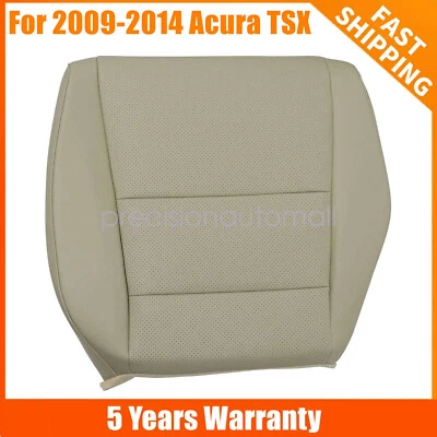 Cubierta de asiento de cuero perforado inferior del lado del conductor apta para Acura TSX 2009-2014 Foto 1 de 4