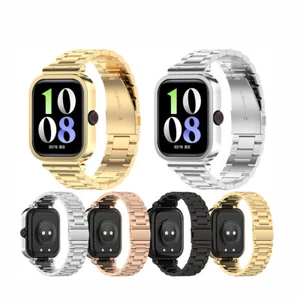 Metal Watch Strap Triple Bead Steel Watch Strap for Vivo Watch GT/IQOO Watch GT - Picture 1 of 25