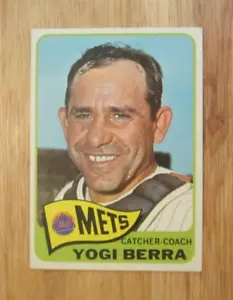 Yogi Berra 1965 Topps #470 Trading Card MLB Baseball New York Mets - Picture 1 of 9