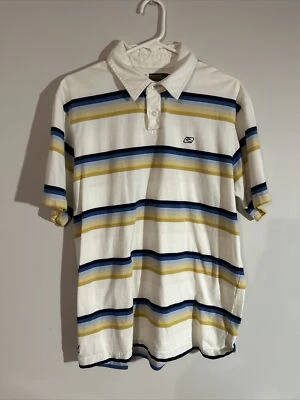 Rip Curl Men’s Surf Stripe Polo Shirt Medium Collar - Image 1 of 3