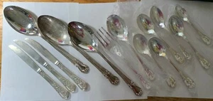 SILBERTELLER BESTECK: Generic Never Used Lot of 14 from China CREATIVE FL-16 - Bild 1 von 9