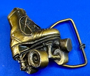 Roller Skate Retro Indiana Metal Craft Vtg. 1980 Small Figural Belt Buckle B-24 - Picture 1 of 15