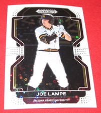 2022 Panini Prizm Draft Picks #PDP92 Joe Lampe White Donut Circles Prizm BB Card