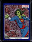 2022 Upper Deck Marvel Platinum She-Hulk Blue Traxx Parallel #120/499