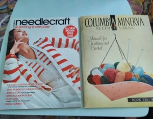 Columbia Minerva Beehive Yarns Volume 730 & Neddlecraft 1973 Summer Issue - Picture 1 of 13