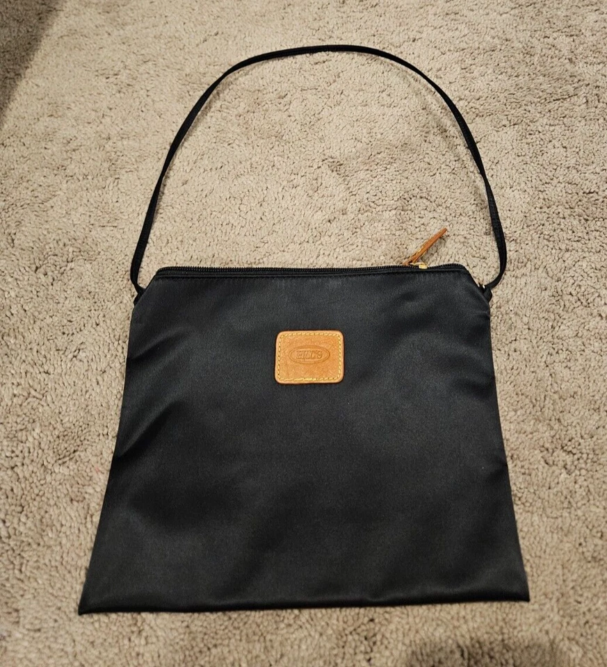 Bandolera delgada de nailon azul marino pequeña de BRIC'S (bolsa a presión con inserción de mano) 8x9 Foto 1 de 4