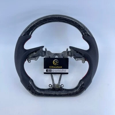 Volante de fibra de carbono forjado personalizado cupé Hyundai Genesis 2009-2016 Foto 1 de 4